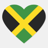 Jamaika-Flaggen-Herz-Aufkleber Herz-Aufkleber (Vorderseite)