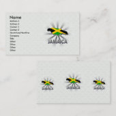 Jamaika-Flaggen-Karte 2,0 Visitenkarte (Vorne/Hinten)