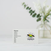 Jamaika-Flaggen-Karte 2,0 Visitenkarte (Stehend Vorderseite)