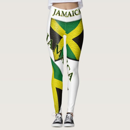 Jamaika-Flaggen-Leggings 1 Leggings (Vorderseite)