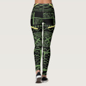 Jamaika-Flaggen-Leggings Fitness und Workout Leggings (Rückseite)