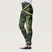 Jamaika-Flaggen-Leggings Fitness und Workout Leggings (Links)