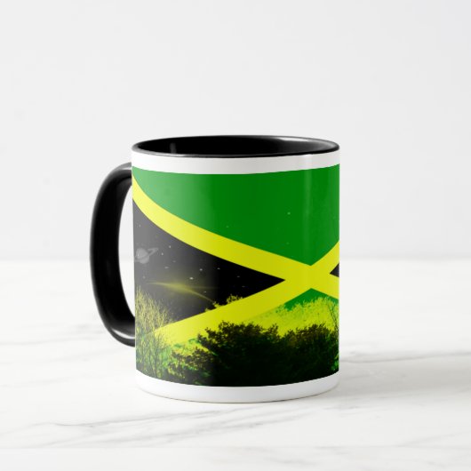 Jamaika-Flaggen-Tasse Tasse (Vorderseite Links)