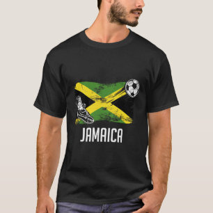 Jamaika-Flaggen-Trikot jamaikanische Fußballmannsc T-Shirt