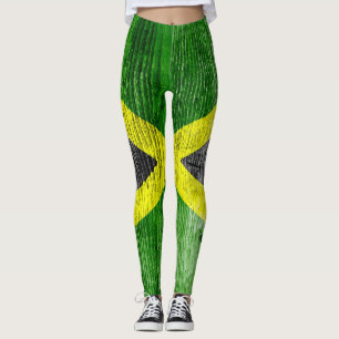 Jamaika-Flaggengrundierung Leggings