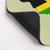 Jamaika-Flaggenkarte Mousepad (Ecke)