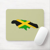 Jamaika-Flaggenkarte Mousepad (Mit Mouse)