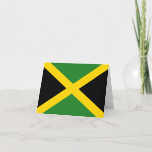 Jamaika-Flaggennotecard Karte