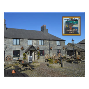 Jamaika-Gasthaus Bodmin machen Cornwall England Fotodruck