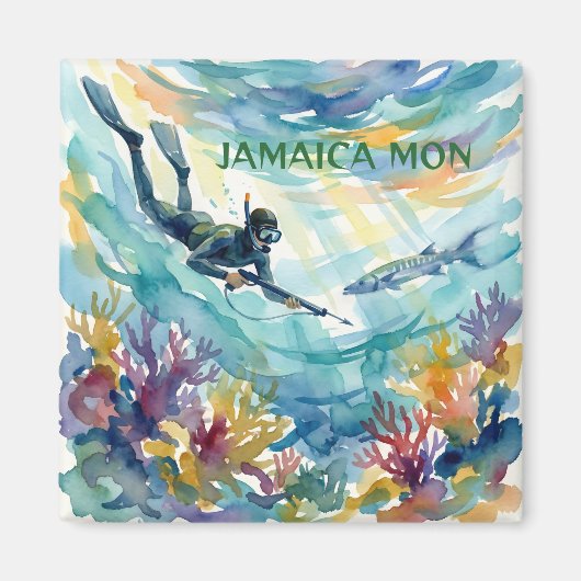 Jamaika glücklich magnet (Vorne)