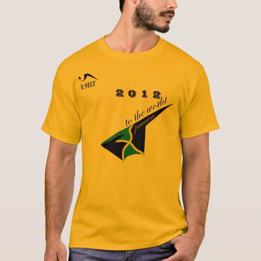 Jamaika-Goldolympisches T-Shirt 2012 (Vorderseite)