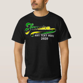 Jamaika Green Black Yellow Text Cruise T-Shirt