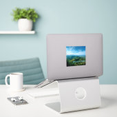 Jamaika hoch aufkleber (Laptop auf Schreibtisch)