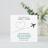 Jamaika Hochzeit in Urlaubsort Foto Save the Date (Stehend Vorderseite)