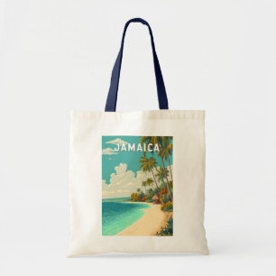Jamaika Illustration Reise Kunst Vintage Tragetasche