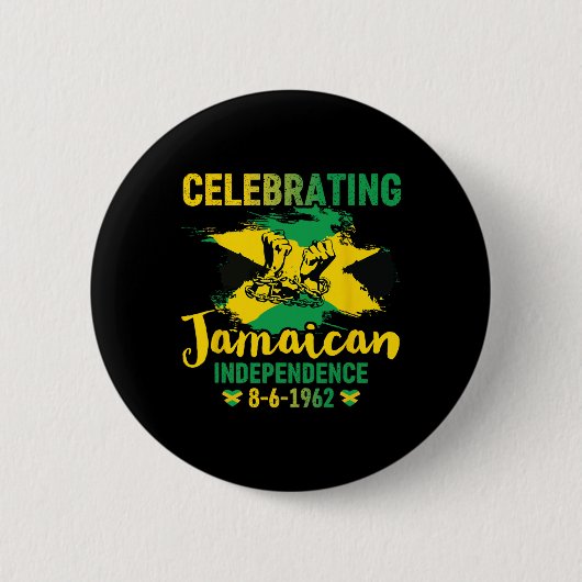 Jamaika Independence 8-6-1962 Proud Jamaican Button (Vorderseite)