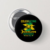 Jamaika Independence 8-6-1962 Proud Jamaican Button (Vorne & Hinten)