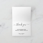 Jamaika-Insel Jamaikanische Flagge Hochzeit in Url Dankeskarte (Innenseite)