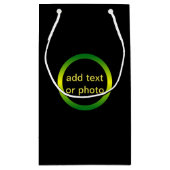 Jamaika Inspirierter Gradientzirkel Kleine Geschenktüte (Rückseite)