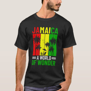 Jamaika ist eine Welt der Wunder I-Flagge Jamaikas T-Shirt