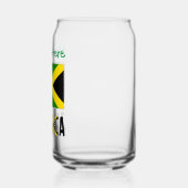 Jamaika Jamaica Flag Green Personalisierung Dosenglas (Links)