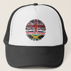 Jamaika Jamaica Uk Vereinigtes Königreich British Truckerkappe