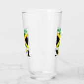Jamaika Jamaika Flag Green Personalization Drink Glas (Links)