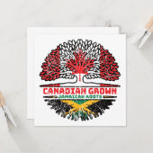 Jamaika Jamaika Kanadische Tree-Roots-Flagge Karte (Vorderseite/Rückseite Beispiel)