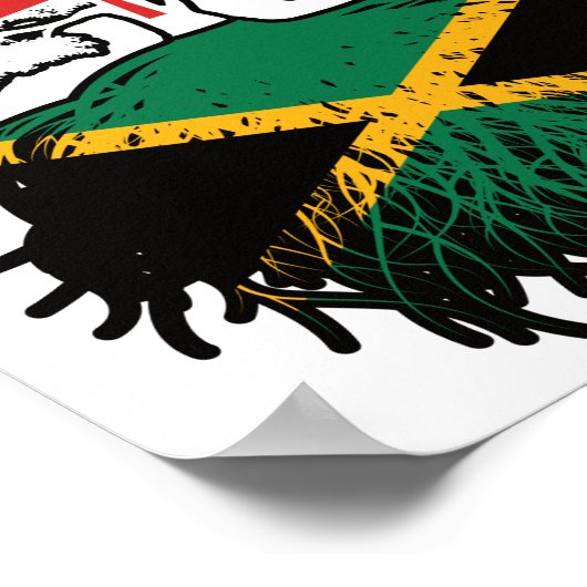 Jamaika Jamaika Kanadische Tree-Roots-Flagge Poster (Ecke)