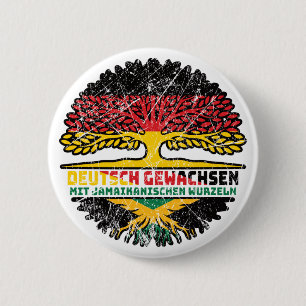 Jamaika Jamaikanisch Deutsch Deutschland Baum Button