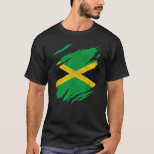 Jamaika Jamaikanische Flagge Reggae-Musik Vintage  T-Shirt