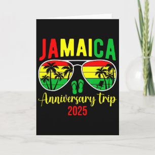 Jamaika-Jubiläumsreise 2025 Passendes Paar Urlaub Karte