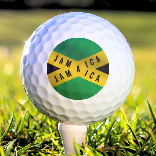 Jamaika Kaution Tape Green Gold Jamaikanische Flag Golfball