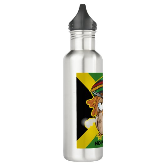 Jamaika kein Problem mit dem Funny Smoking Rasta O Edelstahlflasche (Links)