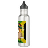 Jamaika kein Problem mit dem Funny Smoking Rasta O Edelstahlflasche (Rechts)