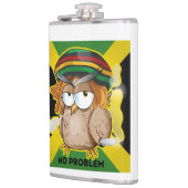 Jamaika kein Problem mit dem Funny Smoking Rasta O Flachmann (Links)