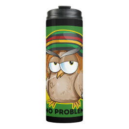 Jamaika kein Problem mit dem Funny Smoking Rasta O Thermosbecher