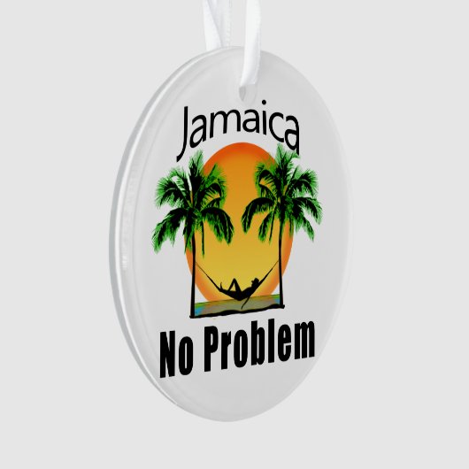 Jamaika-kein Problem Ornament (Vorderseite)
