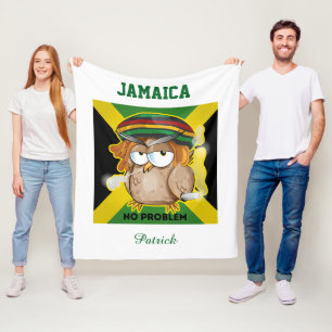Jamaika kein Problem Personalisierter Name Fleecedecke