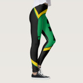 Jamaika Leggings mit grüner, goldener und schwarze (Rechts)