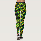Jamaika-Leggings, Premium-Mode, jamaikanische Flag Leggings (Rückseite)