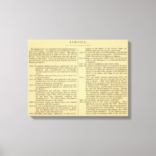 Jamaika Leinwanddruck (Vorderseite)