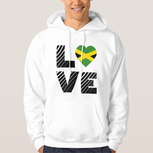 Jamaika - LIEBE Hoodie (Vorderseite)