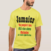 Jamaika Liebe Slogan T - Shirt (Vorderseite)