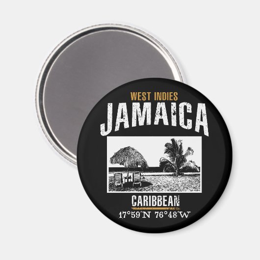 Jamaika Magnet (Vorderseite/Rückseite)