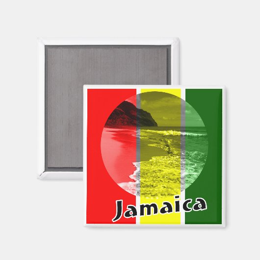 Jamaika Magnet (Vorderseite/Rückseite)