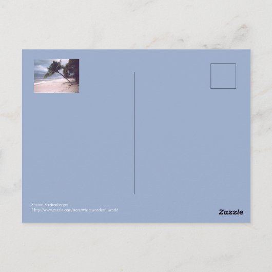 JAMAIKA, MON! LASS UNS DAS MACHEN! PERSONALISIERBA POSTKARTE (Rückseite)