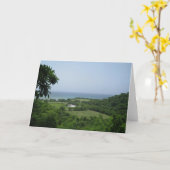 Jamaika-Ozean-Ansicht-Mitteilungskarten Karte (Gelbe Blume)