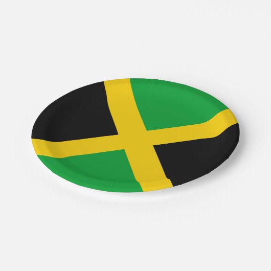 Jamaika Pappteller (Schrägansicht)