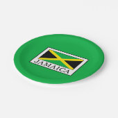 Jamaika Pappteller (Schrägansicht)